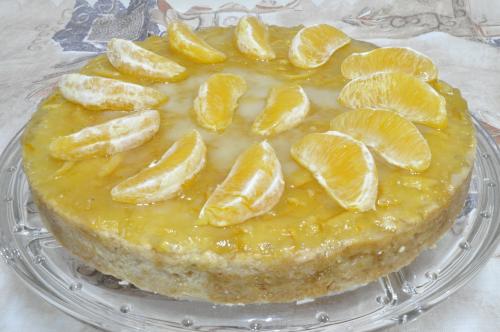 Pomerančový dort z křehkého těsta  – Střední recept z Česko kuchyně, hotový za 45 - 60 minut